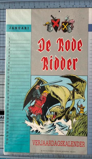 Strips RR en verjaardagskalender 1991 beschikbaar voor biedingen