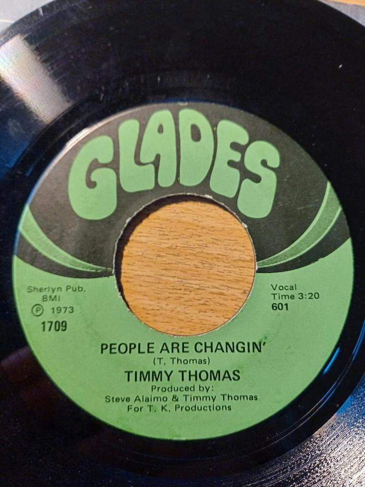 Timmy Thomas – People Are Changin'  1973   SOUL, CD & DVD, Vinyles Singles, Utilisé, Single, R&B et Soul, 7 pouces, Enlèvement ou Envoi