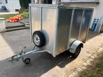 Gesloten metalen aanhangwagen met zijdeur, Auto diversen, Aanhangers en Bagagewagens, Ophalen, Zo goed als nieuw