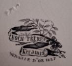 antiek bordje Boch freres, Ophalen of Verzenden