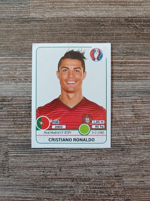 Euro 2016 - Panini sticker Cristiano Ronaldo, Hobby en Vrije tijd, Stickers en Plaatjes, Zo goed als nieuw, Sticker, Ophalen of Verzenden