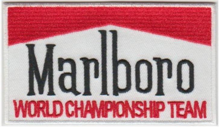 Marlboro World Championship Team stoffen opstrijk patch embl, Motoren, Accessoires | Overige, Nieuw, Verzenden