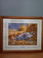 Magnifique estampe ancienne de Vincent Van Gogh La Meridienn, Comme neuf, Enlèvement, Imprimé