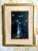 Nature morte aux fleurs 1956 - huile sur panneau, Antiquités & Art, Art | Peinture | Moderne, Enlèvement ou Envoi
