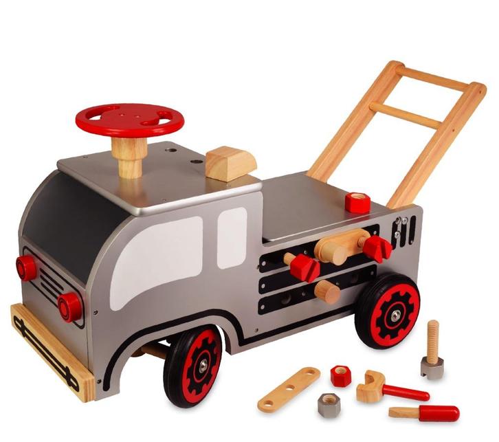 Houten loopwagen constructie XL I'm Toy, Kinderen en Baby's, Speelgoed | Houten speelgoed, Nieuw, Rij- of Hobbelspeelgoed, Ophalen of Verzenden