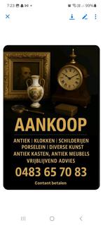Aankoop, Antiek en Kunst, Ophalen of Verzenden