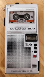 Olympus Pearlcorder SD3 microcassette recorder werkend, Ophalen of Verzenden, Met banden, Bandrecorder