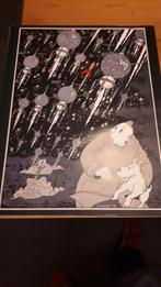 Poster kuifje, Rectangulaire vertical, A1 jusqu'à A3, Enlèvement, Utilisé