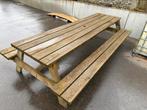 Table de picnic en bois d’extérieur ( 10 personnes ), Tuin en Terras, Picknicktafels, Ophalen, Zo goed als nieuw, Hout