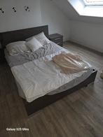 Lit, Huis en Inrichting, Ophalen, Bruin, Tweepersoons, Hout