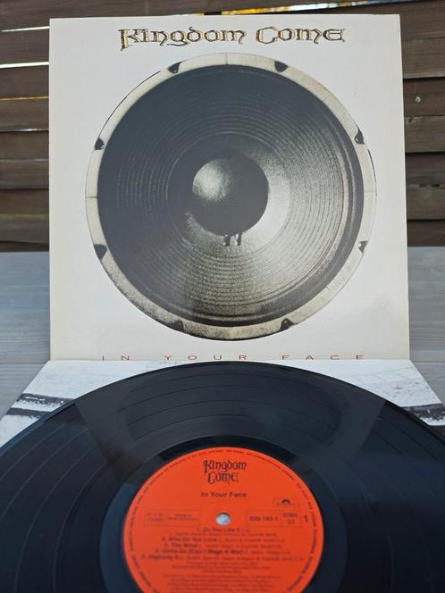 Kingdom Come — In Your Face — originele vinyl LP uit 1989, Cd's en Dvd's, Vinyl | Hardrock en Metal, Zo goed als nieuw, Ophalen