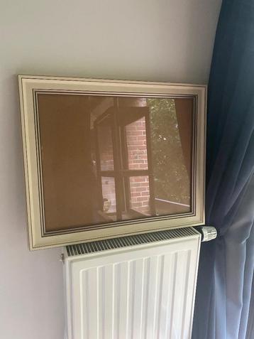 Massief Eikenhouten Lijsten in Crèmekleur met Echt Glas beschikbaar voor biedingen