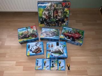 Playmobil lot de 10 boites - temple au trésor - explorateurs