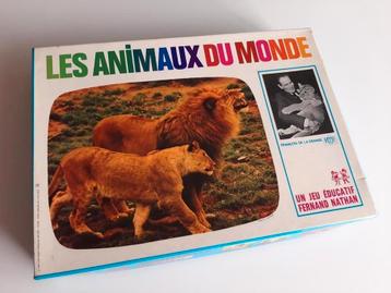 Ancien jeu de société 1970 - Les animaux du monde 
