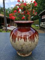 Keramieken druip vaas bruin, Antiquités & Art, Antiquités | Vases, Enlèvement