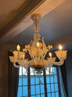 Kristallen authentieke kroonluster, Huis en Inrichting, Lampen | Kroonluchters, Ophalen, Zo goed als nieuw