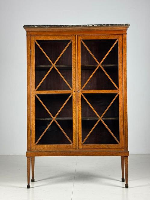 Franse Vitrine 19e eeuw antiek, Antiek en Kunst, Antiek | Kantoor en Zakelijk, Ophalen