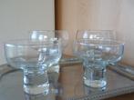 4 verres vintage collection années 70 - 8,5 et 10 cm  haut, Enlèvement, Comme neuf, Autres types