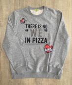 K-DESIGN Grijze sweater ‘There is no we in pizza’ maat XXL, Comme neuf, Taille 46/48 (XL) ou plus grande, K-design, Enlèvement ou Envoi