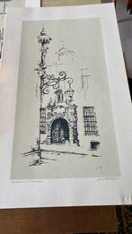 Pentekening Antwerpen, Antiek en Kunst, Kunst | Tekeningen en Fotografie, Ophalen