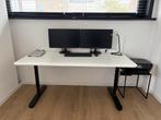 Bureau réglable en hauteur avec conduit de câbles 160x80cm, Enlèvement, Réglable en hauteur, Comme neuf, Bureau