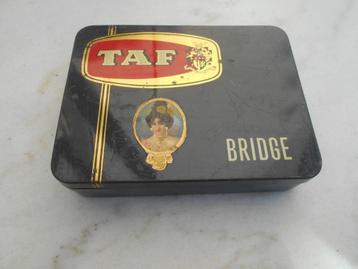 ancienne boite à cigare en métal tôle Taf, Collections, Enlèvement ou Envoi, Utilisé, Autre, Autres marques