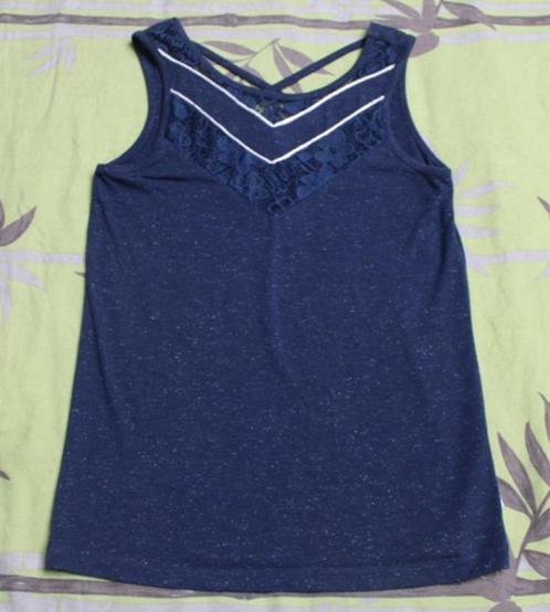 Donkerblauw topje van Someone (maat 164), Kinderen en Baby's, Kinderkleding | Maat 164, Zo goed als nieuw, Meisje, Shirt of Longsleeve