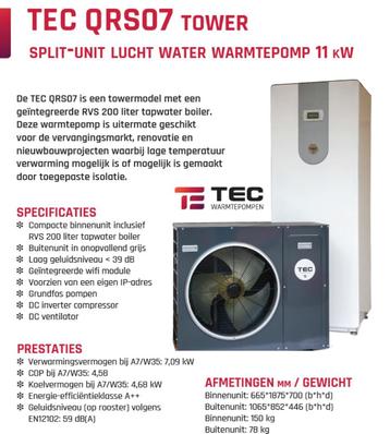 Warmtepomp split met boiler beschikbaar voor biedingen