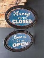 2 Borden open en closed, Verzamelen, Ophalen, Zo goed als nieuw