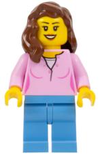 Lego figuur adp008 Carnival Woman / B1, Kinderen en Baby's, Speelgoed | Duplo en Lego, Ophalen of Verzenden, Zo goed als nieuw