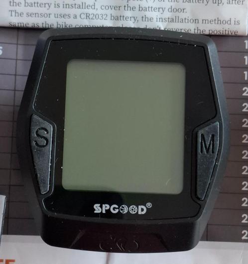 Draadloos Fietscomputertje SPGOOD – NIEUW, Fietsen en Brommers, Fietsaccessoires | Fietscomputers, Nieuw, Draadloos, Waterdicht