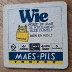 bierviltje Maes Pils, Verzamelen, Biermerken, Ophalen of Verzenden