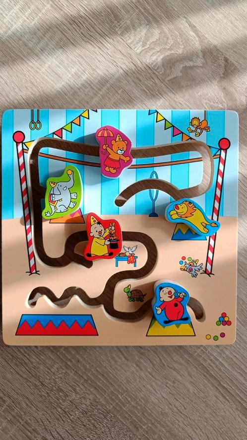 Bumba houten schuifpuzzel - Studio 100, Kinderen en Baby's, Speelgoed | Kinderpuzzels, Zo goed als nieuw, Ophalen