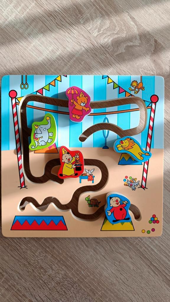 Bumba houten schuifpuzzel - Studio 100, Kinderen en Baby's, Speelgoed | Kinderpuzzels, Zo goed als nieuw, Ophalen