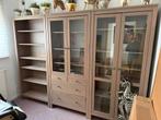 IKEA kastenset met vitrines en open kast – topstaat, Ophalen, Zo goed als nieuw