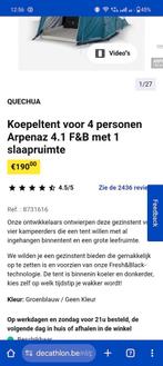 Tent 4 personen, Caravans en Kamperen, Tenten, Ophalen, Zo goed als nieuw