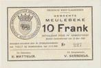 Commune de Meulebeke 10 FRANC 1940, Enlèvement ou Envoi, Billets en vrac, Belgique