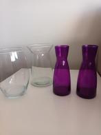 Vazen, Huis en Inrichting, Woonaccessoires | Vazen, Ophalen of Verzenden, Zo goed als nieuw, Wit, Glas