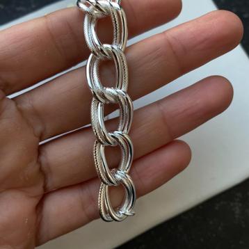 Armband zilver 20cm ketting 925 stempel  beschikbaar voor biedingen