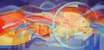 " Day & Night" prachtig Acrylschilderij van Galya Bukova, Verzenden