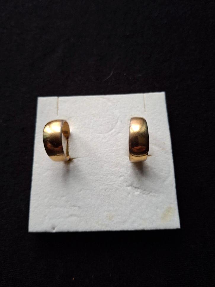 boucle d'oreille, Bijoux, Sacs & Beauté, Boucles d'oreilles, Comme neuf, Autres matériaux, Or, Enlèvement ou Envoi
