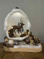 Nieuw Kerststuk grotje met rendier goud-bruin, Diversen, Ophalen