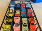 Lot 24 speelgoedautootjes in koffer, Kinderen en Baby's, Speelgoed |Speelgoedvoertuigen, Gebruikt, Ophalen of Verzenden
