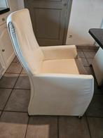 4 lederen stoelen met wieltjes, Huis en Inrichting, Ophalen