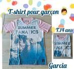 T-shirt MC pour garçon -rose-Garcia-T.14 ans, Ophalen of Verzenden, Gebruikt, Garcia, Jongen