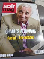 Soir mag Charles Aznavour 1924-2018 Formidable, Verzamelen, Ophalen of Verzenden