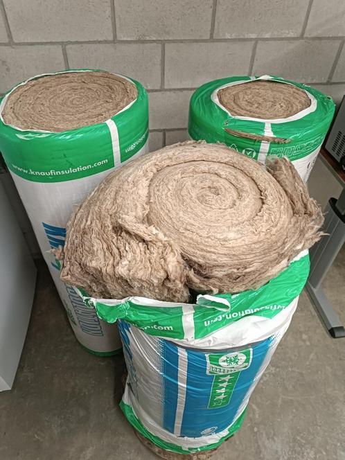2,5 rol glaswol + dampscherm, Doe-het-zelf en Bouw, Isolatie en Afdichting, Nieuw, Dakisolatie, Glaswol, 12 cm of meer, 10 tot 15 m²