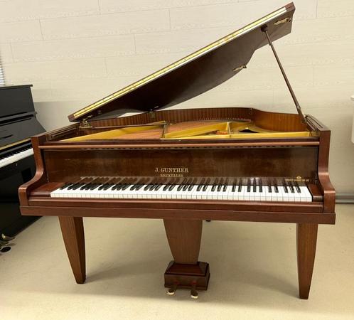 Piano à queue Crapaud Günther - Garantie: 10 ans, Muziek en Instrumenten, Piano's, Zo goed als nieuw, Vleugel, Bruin, Ophalen of Verzenden