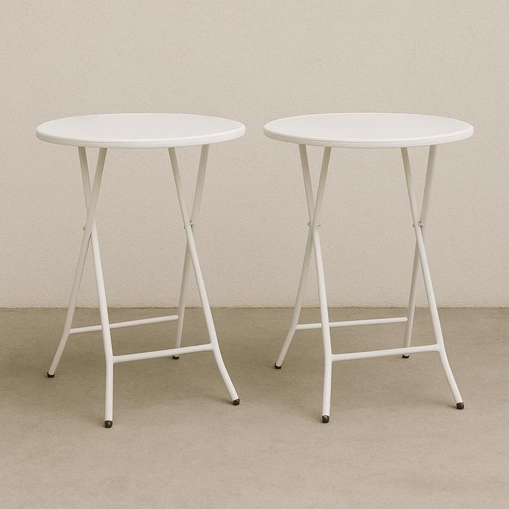 Statafel 80cm met stretch hoes te huur, Hobby en Vrije tijd, Feestartikelen | Verhuur, Nieuw, Ophalen of Verzenden