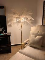 Vloerlamp palmboom met veren 170cm hoogte bieden, Comme neuf, Enlèvement ou Envoi